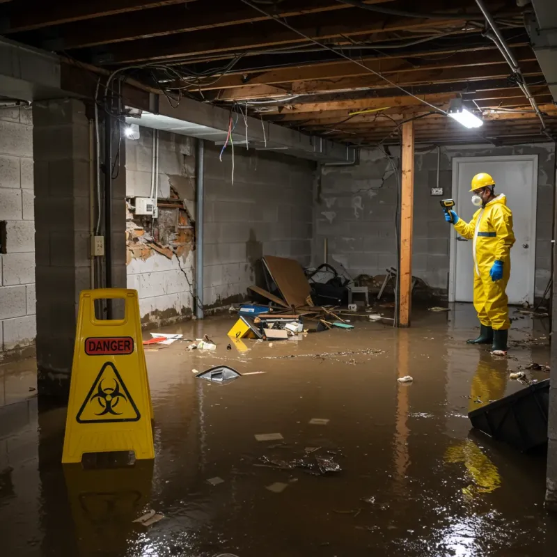 Flooded Basement Electrical Hazard in Sargent County, ND Property